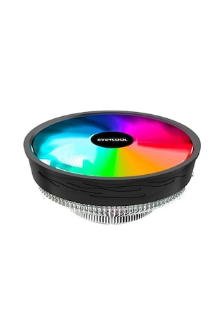 Evercool Cs-02 Rainbow Hava Soğutmalı Cpu Fan 12cm Fan,ıntel Lga1700/amd Am5