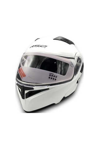 Motosiklet Rs2 Kask Çene Açılır Güneş Vizörlü Mat-white Mat Beyaz