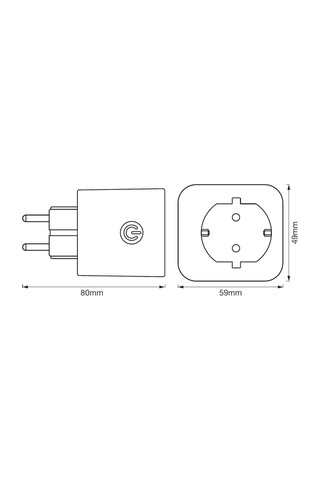 Smart Wifi Plug Eu, Beyaz 0