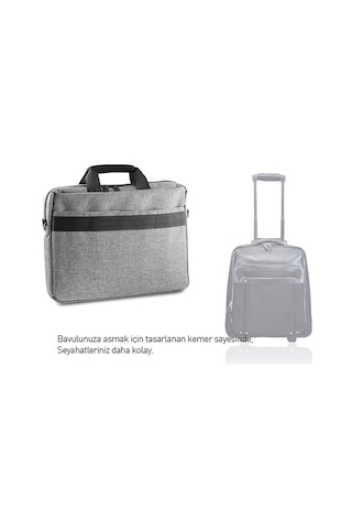 Addison 300683 15.6" Gri Bilgisayar Notebook Çantası