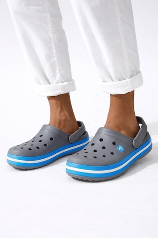 Crocs Unisex Crocband Classic Unisex Terlik Sandalet Gri Beyaz Siyah