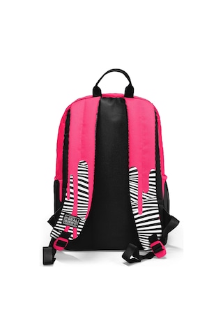 Coral High Pembe Siyah Beyaz Desenli Okul Sırt Çantası 23678 Pembe - Beyaz