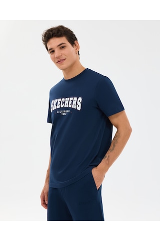 Skechers M Regular T-shirt Erkek Lacivert Tshirt S2610122-0505