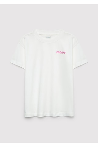 Mavi - Mavi Logo Baskılı Pembe Tişört Şort Takım 7t10000-89152