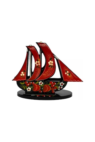 Olimp Suveniry Ahşap Kaideli Peçetelik Gemi 218890096 Gri