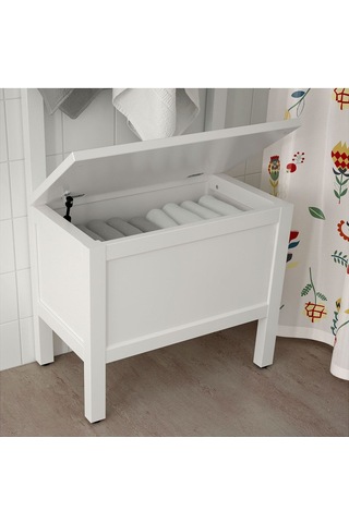 Havluluk Ve Bank, Beyaz, 64x37x173 Cm Beyaz