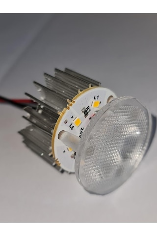 10'lu Paket Dekoratif Yuvarlak Tente Içi Kasasız Led Armatür 12v Gün Işığı 3000k Genel