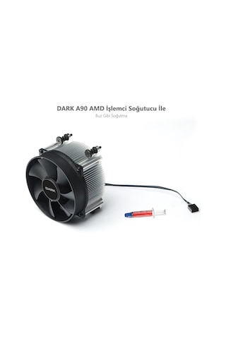 Dark Amd Ryzen Am4 Soket Pwm İşlemci Fanı - Cpu Soğutucu