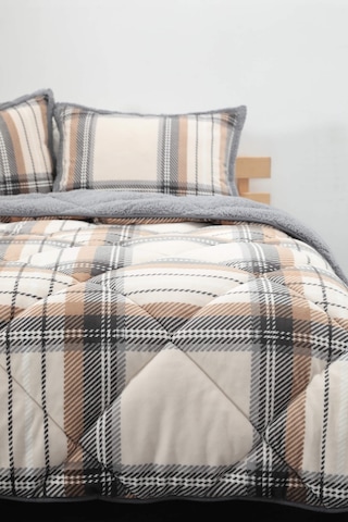 Merinos Comforter Volenta Çift Kişilik Yorgan Seti - Gri