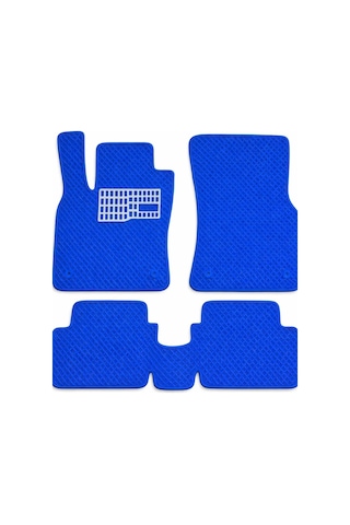 Dacia Spring 2021 2025 Essential Uyumlu Eva Oto Paspas Mavi Metal Topukluklu Tam Set