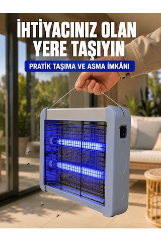 12w Elektrikli Sinek Öldürücü Çift Uv Işıklı Asılabilir Böcek Öldürücü Lamba Aklby-bsva58
