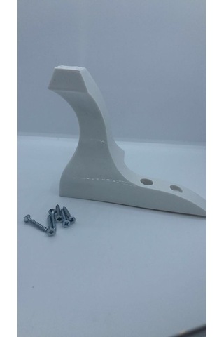 Karakoçaksesuar Karakoç Lükens 14 Cm Beyaz Plastik Mobilya Ayağı (4 Adet)