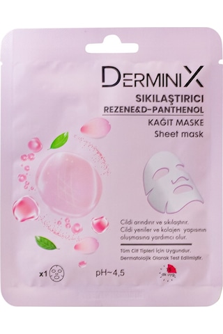 Derminix Rezene & D-Panthenol Sıkılaştırıcı Kağıt Yüz Maskesi