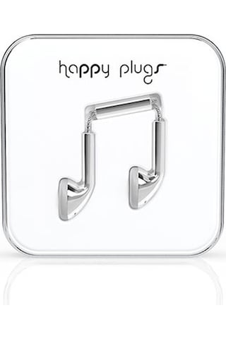 Happy Plugs Kulak içi Kulaklık Parlak Gümüş 7735