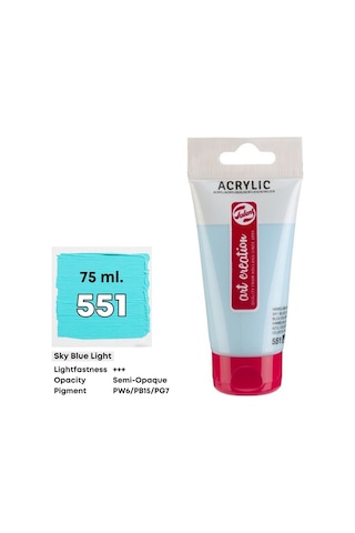 Talens Art Creation Akrilik Boya 75 ML Sky Blue Light 551
