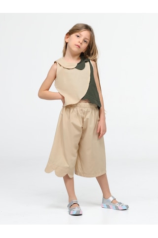 Dream Kız Çocuk Kapri Takım-bej Bej