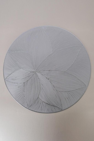 Digithome 6 Lı Amerikan Servisi Supla Yuvarlak Gümüş 38 Cm Thn76953 C1-1-18 Gümüş