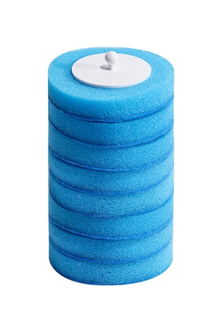 48 Adet Tek Kullanımlık Tuvalet Fırçası Yedekleri Ölü Açı Yok Köpük Mavi Mavi