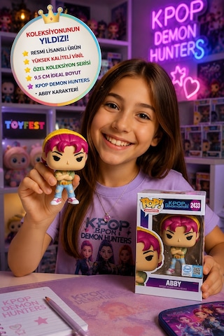 Funko Pop Animasyon: Kpop Demon Hunters - Abby - Koleksiyon Vinil Figür 2433