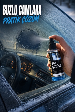 Oto Buz Çözücü Araç Araba Ayna Cam Buzlanma Önleyici Hızlı Ve Pratik Kullanım Sprey 125 Ml