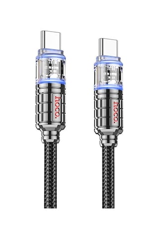 Hoco U122 Kristal Uç 60W Type-c To Hızlı Data Ve Şarj Kablosu