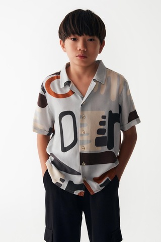 Nk Kids Erkek Gömlek 24ynk46324 Gri