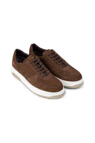 Deery Hakiki Süet Taba Rengi Erkek Sneaker Ayakkabı - 01965mtbae01 Taba