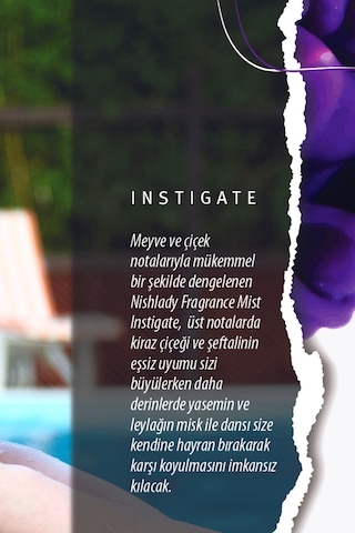 Nishlady Instigate  Body Mist Vegan Vücut Spreyi 260 ML