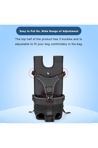 Didadodo Su Gezdirme Çantası: Su Geçirmez, Ayarlanabilir, Rahat Köpek Taşıma Sırt Çantası - Küçük Ve Orta Boy Köpekler İçin Siyah, Küçük Boy Köpekler İçin Uygun Siyah