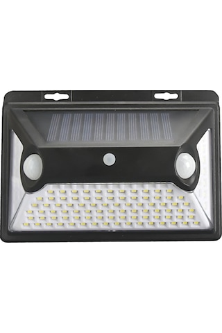 Youtek Solar Bahçe Işığı 118 Led, Hareket Sensörlü, Ip44 Su Geçirmez, Usb Şarjlı, Siyah Dış Mekan Duvar Lambası 1 Adet