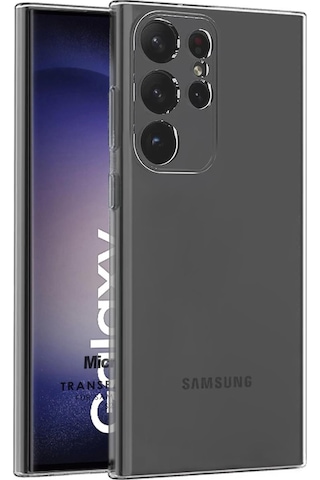 Microsonic Samsung Galaxy S23 Ultra Kılıf Transparent Soft Şeffaf