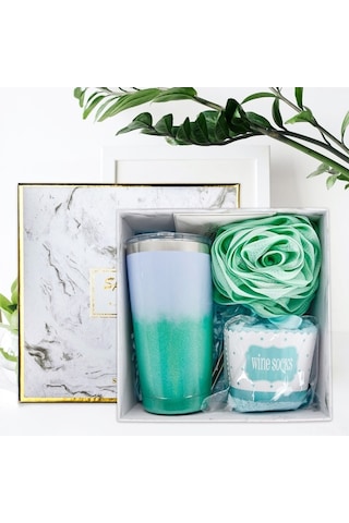 Ulzyvf Termoslu Kahve Kupası Seti - 20oz Hediye Paketi Çorap Termos, Banyo Topu, Kart Diğer Diğer