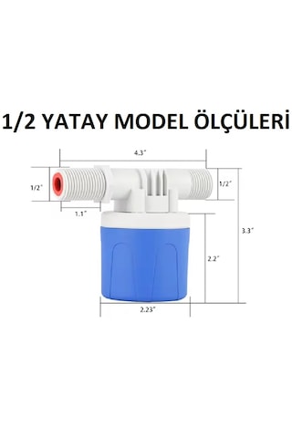 Yate10 1/2 Yüzen Tip Otomatik Su Deposu Flatörü