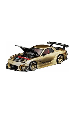 Pop Race Mazda Rx-7 Fd3s Re-amemiya Tde 2026 Gold Pr640512 1/64 Model Araba