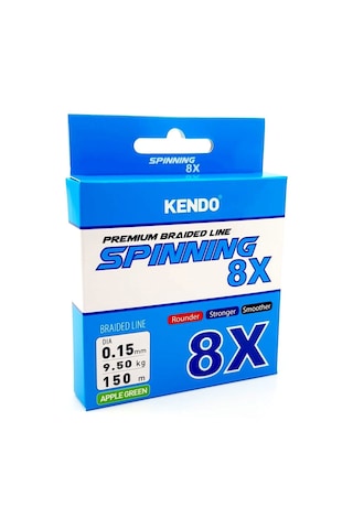 Kendo Spinning 8x Fighting 150 Mt Örgü İp Apple Green