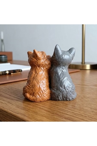 Kedi Köpek İkili Biblo O73 7x7 Cm