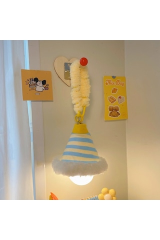 Pazly Duvara Monte Yatak Odası Başucu Gece Lambası Uyku Işığı Mavi Led Mavi