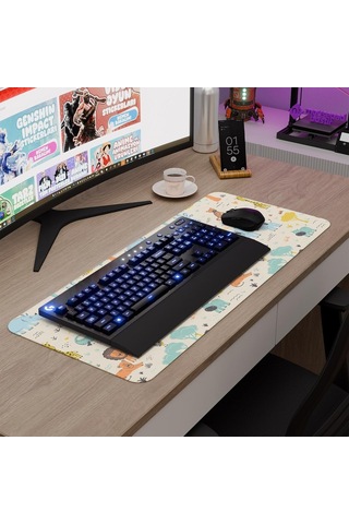 Çocuk Gaming Mouse Pad Kauçuk Kaymaz Taban Mousepad V1, 70x30 Xl