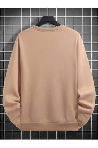 Altamira Unisex Çizgi Baskı Bisikletyaka Sweatshirt 001