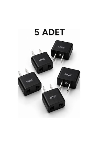 M007 Amerikan Priz Dönüştürücü/5 Adet-türk Fişi Amerikan Sistemine Çeviren Adaptor Fiş