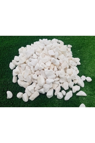 Dolomit Taş 1-2 Cm Beyaz Taş Bahçe Taşı Süs Taşı Dere Taşı