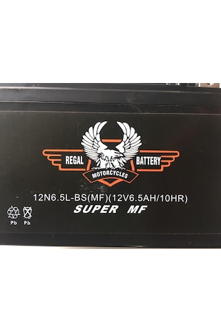 Akü 12n6.5l-bs(mf) 12v 6.5 Ah Motosiklet