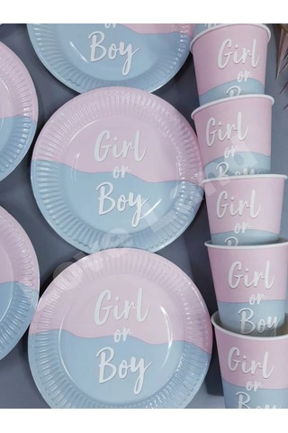 Love Land Cinsiyet Partileri İçin Tek Kullanımlık Parti Takımı 12 Kişilik 178942133 Diğer