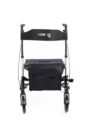 Comfort 9102 Lüx Rollatör Tekerlekli Walker Yürüteç Oturaklı Frenli Hasta Yürüteci