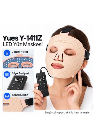 Yues Y-1411z Led Yüz Maskesi 8 Modlu Şarjlı Cilt Bakım Cihazı