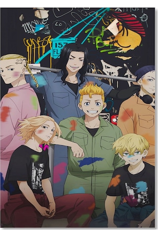 Cakasepetim Tokyo Revengers Majiro Sano Mikeyt Takemichi Draken Danga Manjiro Görseli Ahşap Mdf Tablo