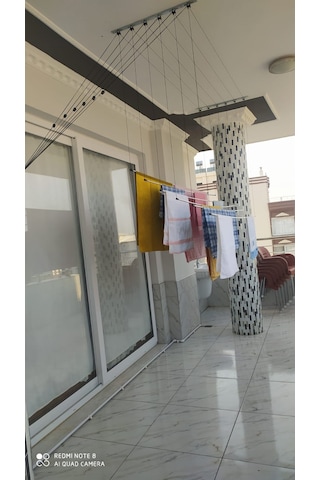 Yıldız Silver 8 Sıralı 175 Cm Boyunda Asansörlü Çamaşır Kurutucu Gümüş