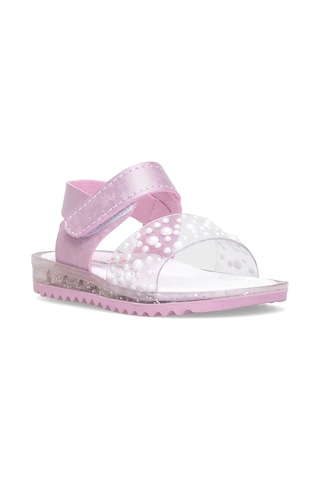 Elit Şa-b-036-25y Bebe Kız Çocuk Düz Sandalet Pembe Pembe