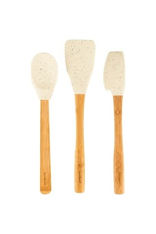 Zolly - 3 Lü Spatula Seti Beyaz Büyük