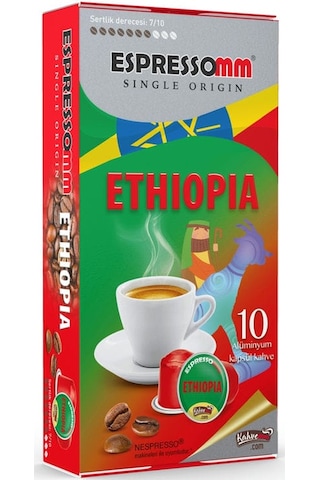 Espressomm® Single Origin Ethiopia Alüminyum Kapsül Kahve 10 Adet